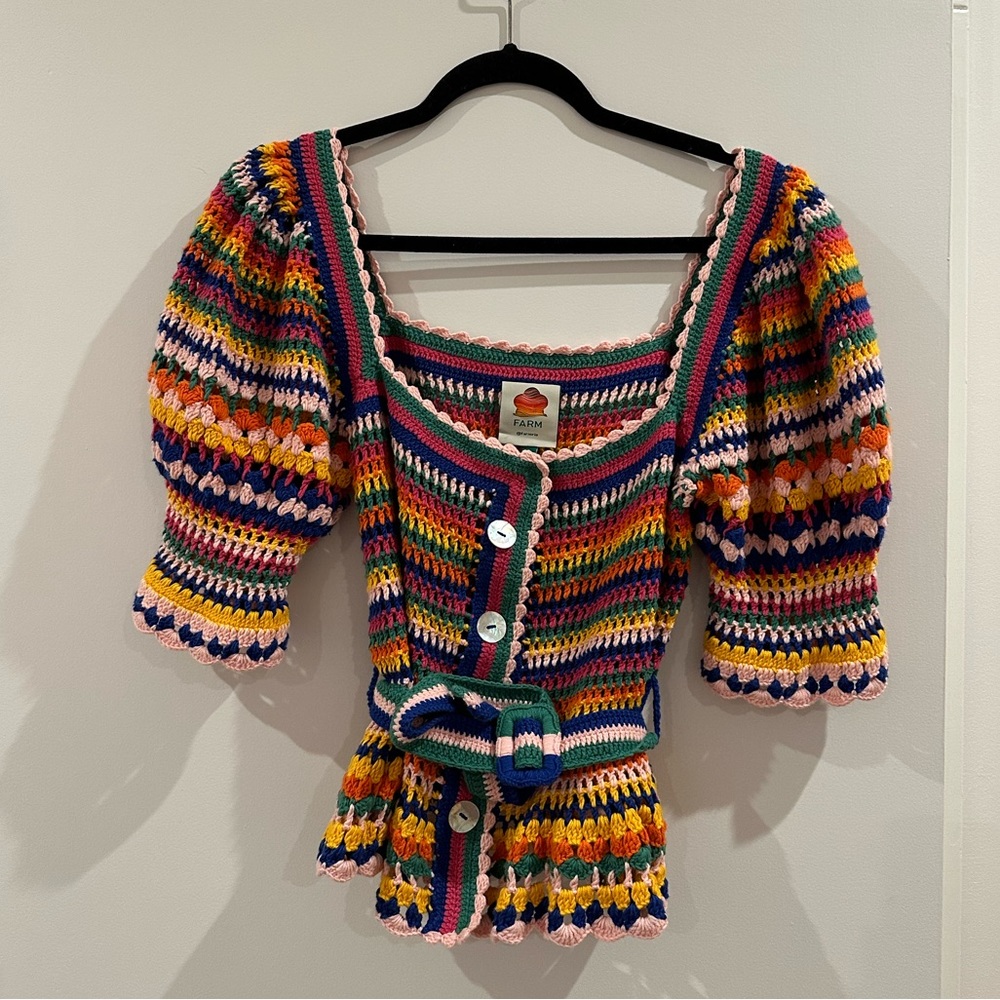 FARM Rio Crocheted Top